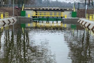 Śluza Guzianka otwarta po remoncie