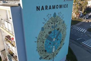 Nowy mural na Naramowicach. Upamiętnia budowę nowej trasy tramwajowej