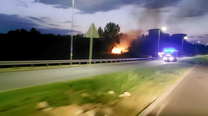 Pożar pustostanu w Rzeszowie [GALERIA]