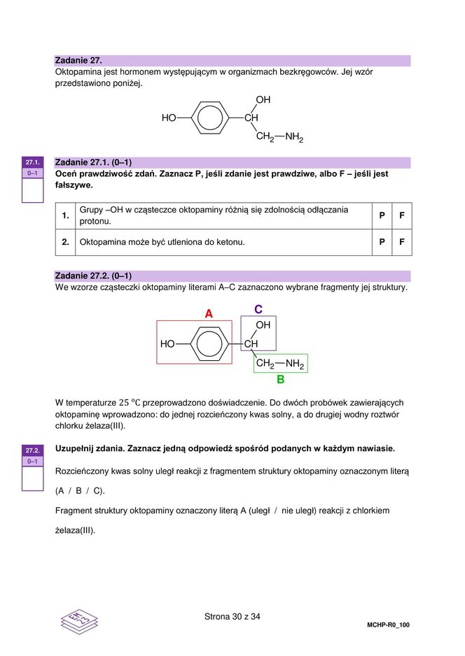 Matura 2025 chemia rozszerzona - arkusz CKE 16.05.2025 - Formuła 2023