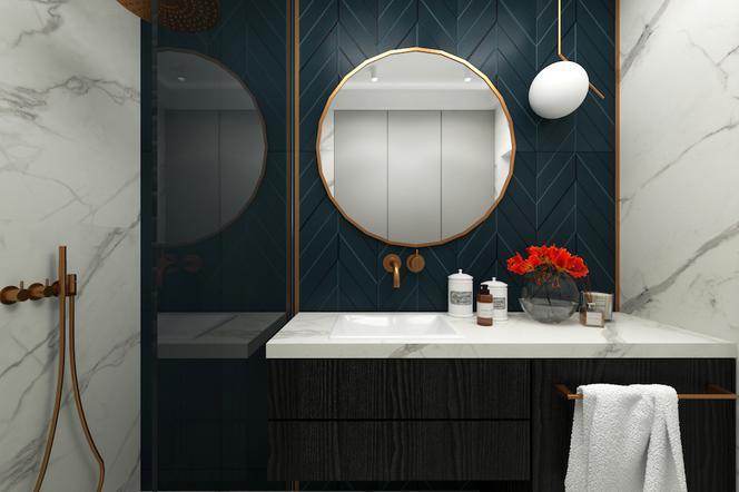 Łazienka w klimacie Art déco
