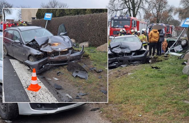 Babcia nie żyje, a wnuczek walczy o życie! Tragiczny wypadek pod Wieluniem [ZDJĘCIA]