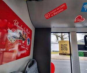 Walentynkowy autobus w Bieruniu 