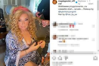 Magda Gessler na ślubie córki swojego partnera Waldemara Kozerawskiego