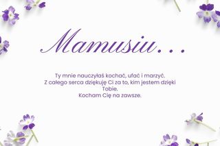 Dzień Mamy życzenia