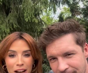 M jak miłość nowy sezon. Kama (Michalina Sosna), Marcin (Mikołaj Roznerski) na planie