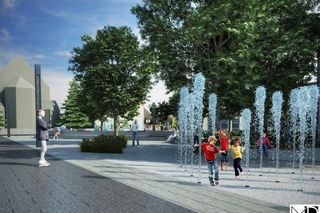 Wizualizacje rynku w Gorzowie Śląskim po przebudowie