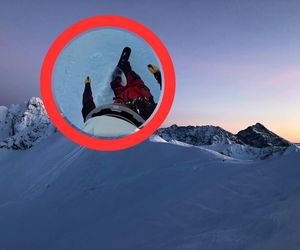 Zjechał na snowboardzie w Tatrach Wysokich i wywołał burzę. Internauci porównują do zjazdu na jabłuszku [WIDEO]