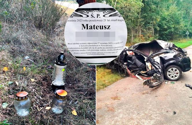 Mateusz "miał benzynę zamiast krwi". 21-latek zginął, bo nie zapiął pasów