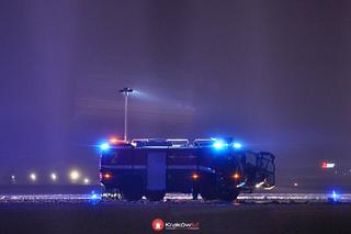 Awaryjne lądowanie samolotu w Krakowie-Balicach