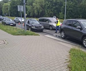 Wypadek u zbiegu ulic Radomskiej i Kaczyńskiej