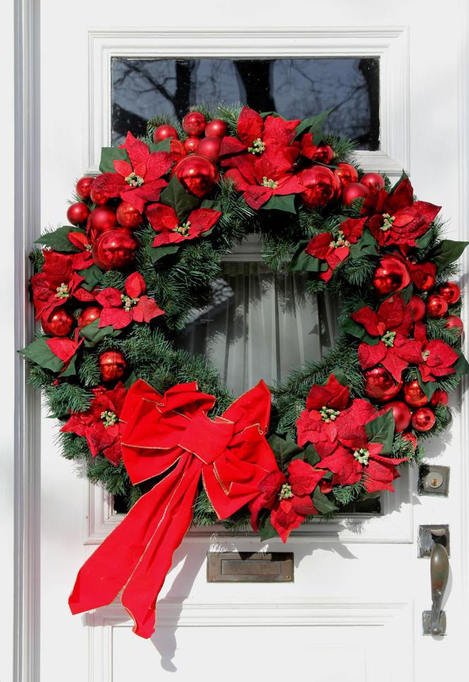 Wieniec świąteczny - stroik na drzwi