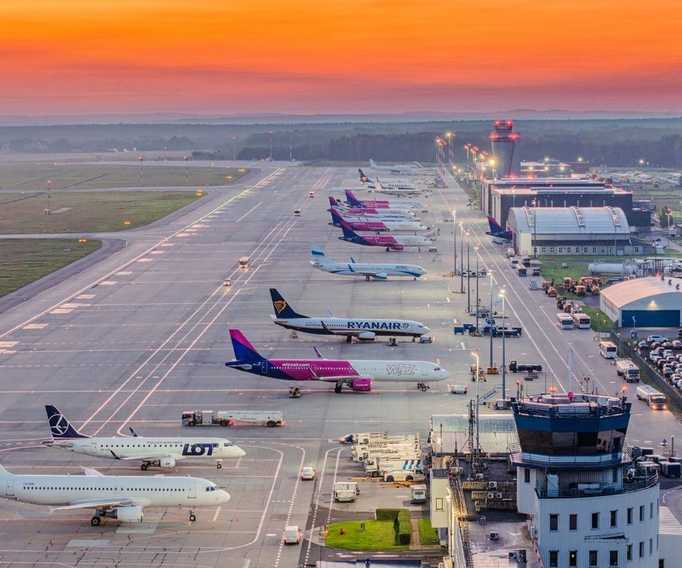 Ewakuacja Katowice Airport