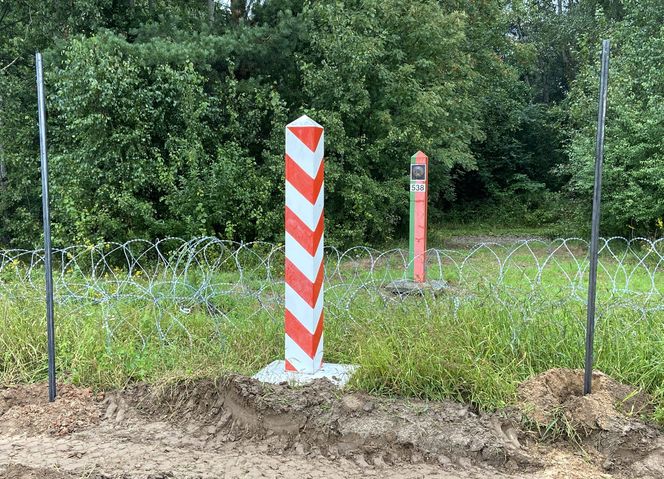 Usnarz Górny. Granica polsko-białoruska