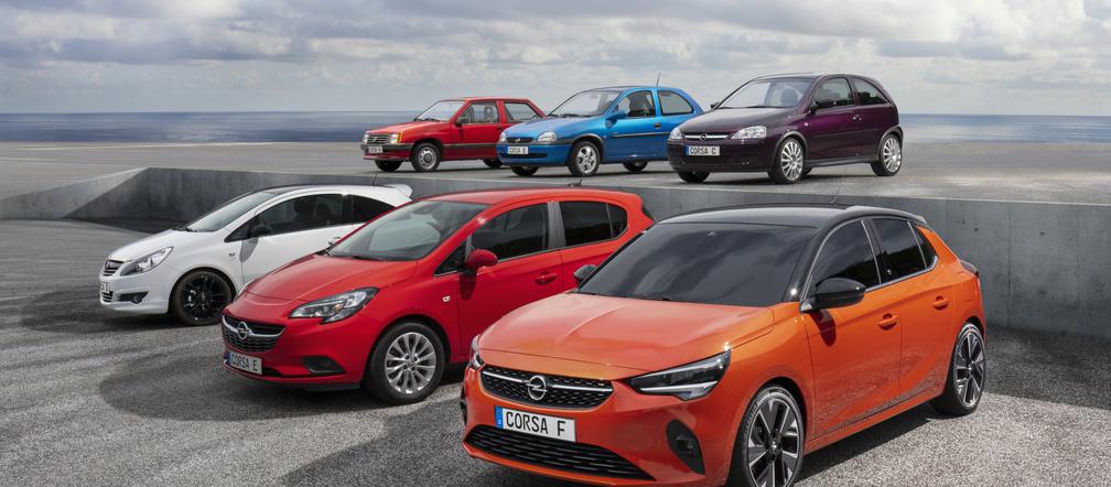 6 generacji modelu Opel Corsa