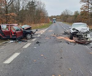 Fatalny wypadek na DK27! Pięć osób, w tym dwoje dzieci, zabrały karetki. Dramat pod Zieloną Górą