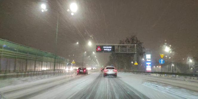 Śnieżyca w Śląskiem. Koszmarne warunki na drogach [ZDJĘCIA]