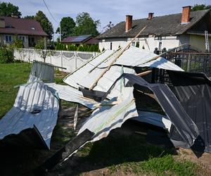 Trąba powietrzna na Podkarpaciu! Wiatr zrywał dachy budynków w Wierzawicach