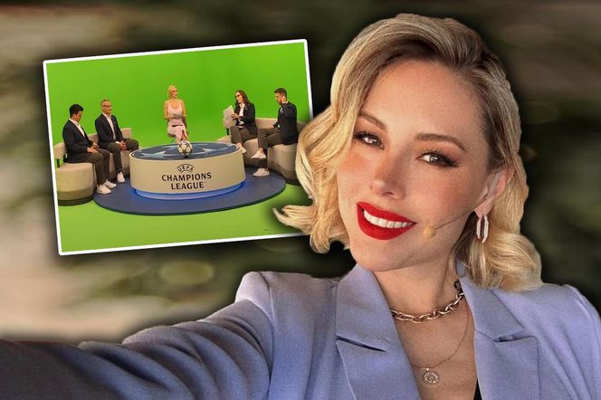 Kibice zakochani w prowadzącej studio Ligi Mistrzów