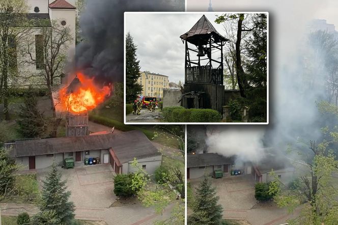 Ktoś podpalił zabytkową drewnianą mającą 208 lat dzwonnicę