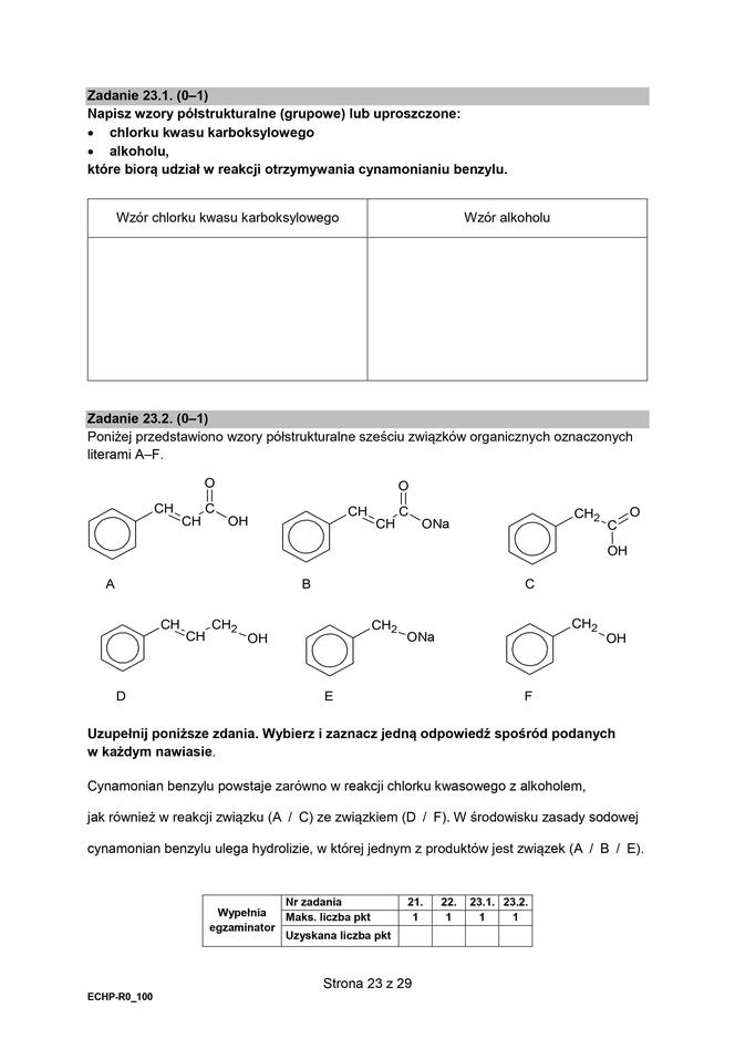 Matura 2024: chemia rozszerzona w formule 2015 - arkusze CKE i sugerowane odpowiedzi