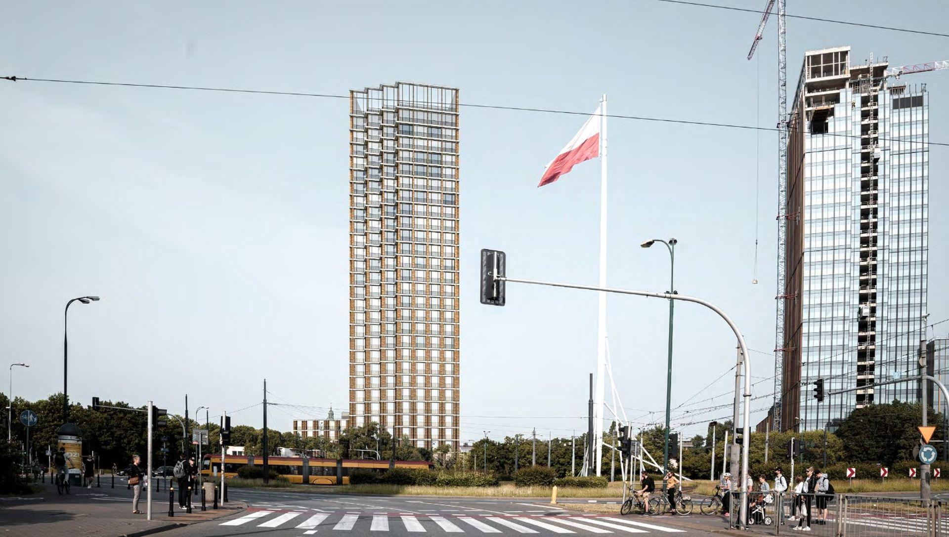 Wieżowiec Libero przy rondzie Radosława w Warszawie