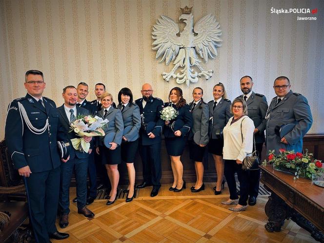 Wyjątkowy ślub pary policjantów z Jaworzna