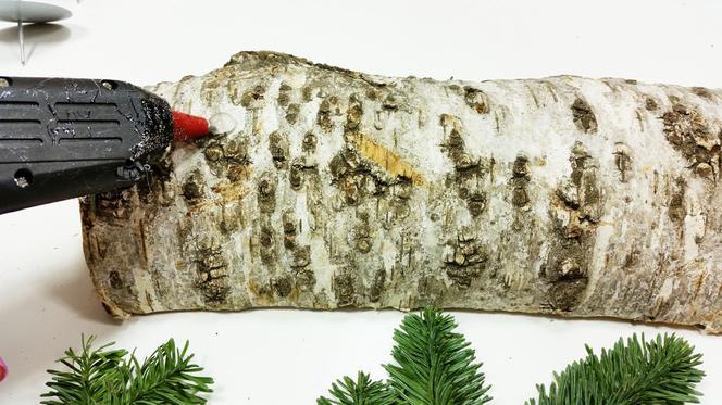 Naturalny stroik na stół z brzozy