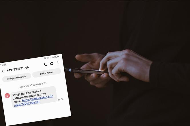 Dostałeś SMS-a, że paczka została zatrzymana przez służby celne? Uważaj, to oszustwo!