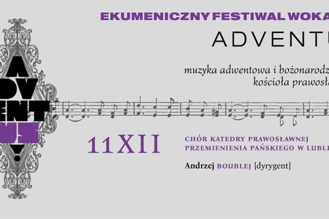 Ekumeniczny Festiwal Wokalny ADVENTUS - plakat