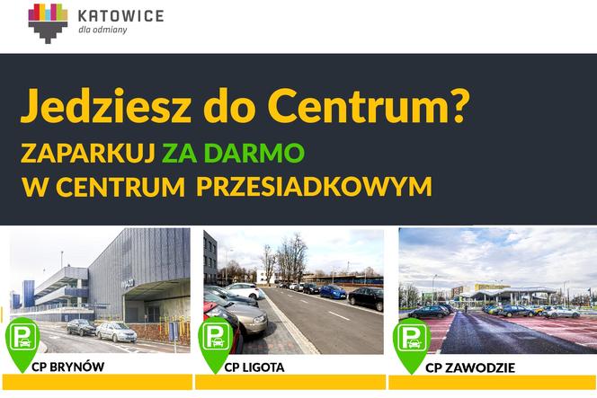 Darmowe parkingi przy Centrach Przesiadkowych w Katowicach