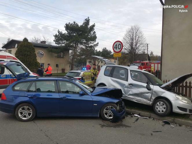 Nie zatrzymał się na „stopie” i wymusił pierwszeństwo