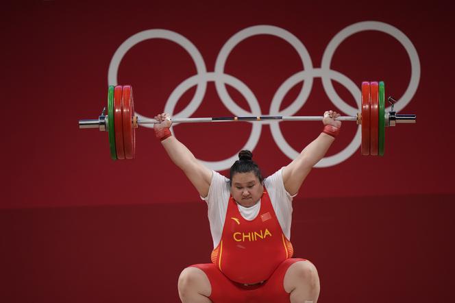 Li Wenwen, triumfatorka w najcięższej kategorii sztangistek (pow. 87 kg)