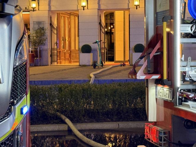 Pożar restauracji na placu Bankowym