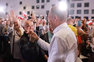 Donald Tusk na Jagodnie obiecał tramwaj. „Ta władza kradła przez lata, coraz bezczelniej”