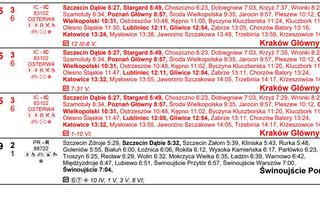 Rozkład jazdy PKP dla stacji Szczecin Główny