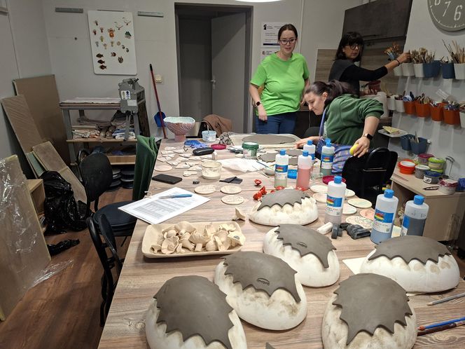 Pracownia ceramiczna w Fundacji Przystań w Słupsku