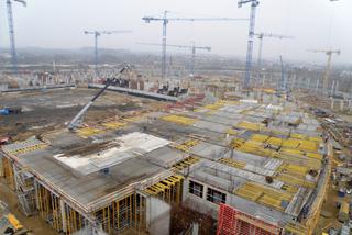 Budowa wrocławskiego stadionu (grudzień 2009)