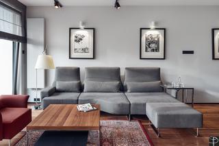 Wygodna, komfortowa sofa w nowoczesnym apartamencie