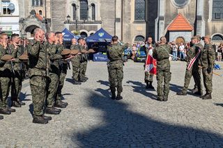 Przysięga żołnierzy WOT w Tarnowskich Górach