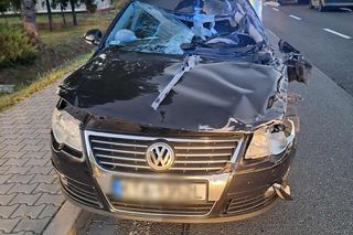 Wypadek w miejscowości Uszew na DK 75