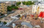 Budowa tunelu w centrum Łodzi, przy dworcu Łódź Fabryczna