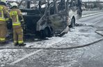 Bus spłonął na drodze pod Tarnowem. Jechało nim ponad 20 osób