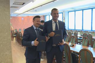 Adam Małysz i Jakub Colin Brzeziński