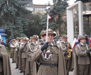  Uroczystości pod pomnikiem Józefa Piłsudskiego w Rzeszowie 