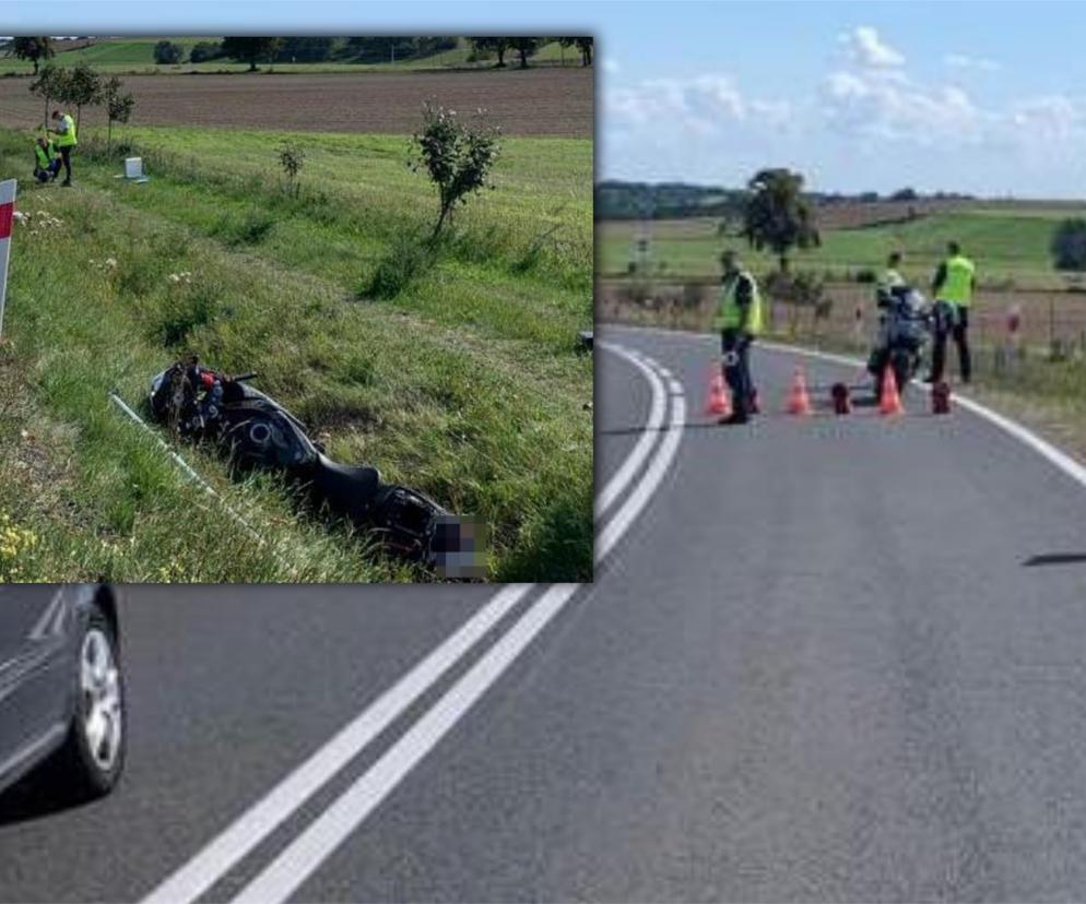 Koszmarny wypadek z udziałem motocyklisty w powiecie bydgoskim! 49-latek zginął na miejscu