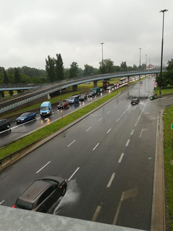 Gigantyczna ulewa w Warszawie