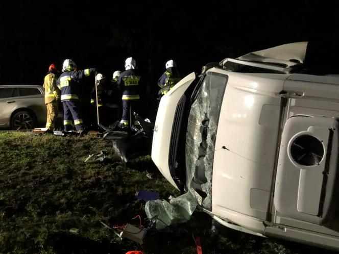 Wypadek na DK 10 w Przyłubiu 