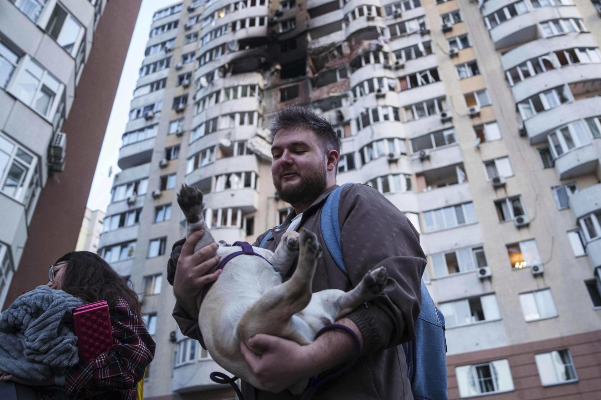 Wojna w Ukrainie. Bombardowanie Kijowa