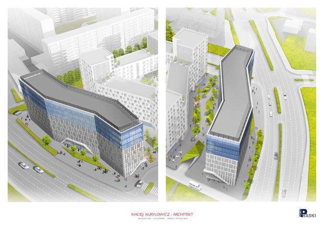 Białystok. W centrum miasta powstanie nowoczesny biurowiec. Ma być gotowy do 2021 roku [WIZUALIZACJE]